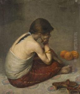 Jeune Fille Aux Oranges by Stefano Farneti