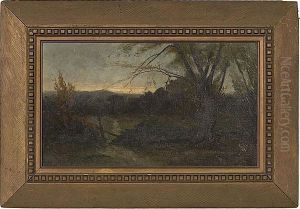 Sunset Landscape by Ammi Merchant Farnham