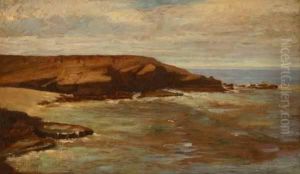 San Diego Coastal S L/r: Ammi Farnham O/c 14x24 Est:$3000/4000 Provenance: Private Collection by Ammi Merchant Farnham