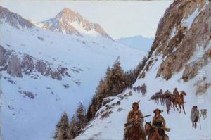 The Trail Over The Pass by Henry Farny