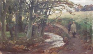 Path By A Burn by David Farquharson