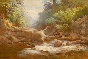 Farquarson Jnr - Rocky River Landscape Scene by John Farquharson
