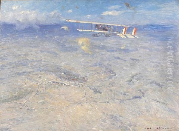 The Red, White & Blueover In Flight - view 1