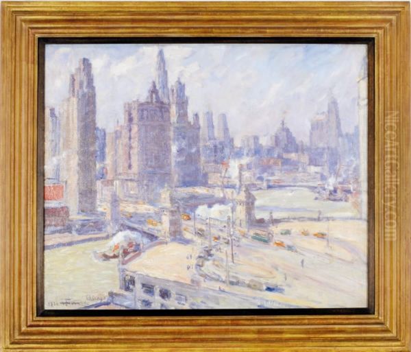 Michigan Avenue Bridge, Chicago - view 1
