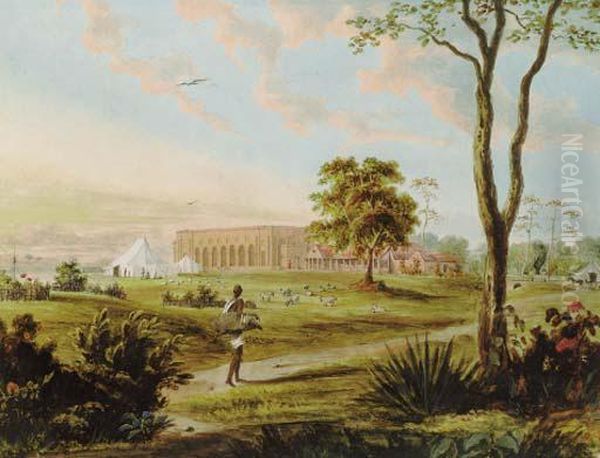 View Of A Military Encampment, Probably Barrackpore, Calcutta - view 1