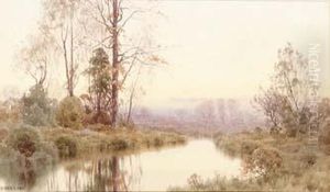 Dawn Breaking Over A River Landscape Dawn Breaking Over A River Landscape