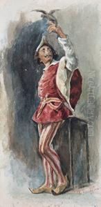 Il Falconiere by Federico Faruffini