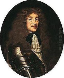 Portrait Of A Man, Half-length, Wearing Armour And The Badge Of The Order Of Saint Espirit
