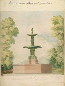 Projet De Fontaine Publique Pour Saint Germain En Laye by Emile Eugene Fauconnier