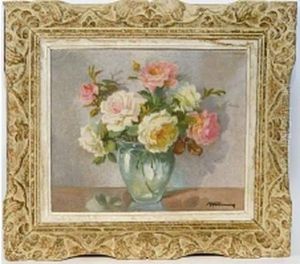 Vase De Fleurs by Emile Eugene Fauconnier