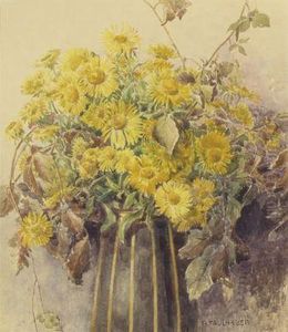 Blumen In Vase by Hermine Faulhaber