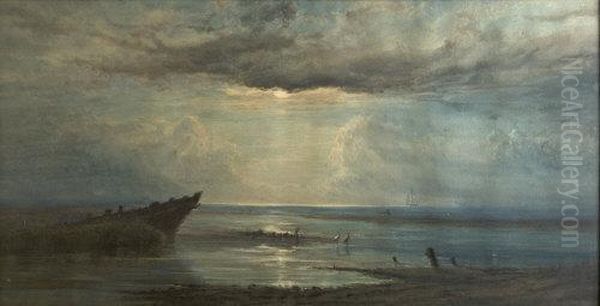 Storm Breaking In A Bay - view 1