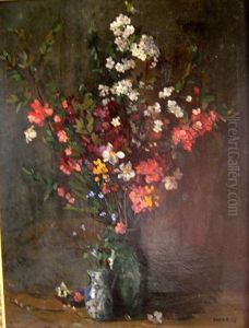 Blumenstilleben - Fruhlingstrauss by Amandus Faure