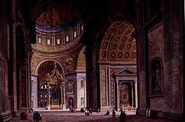 View Of The Interior Of Saint Peter's Basilica, Rome - view 1
