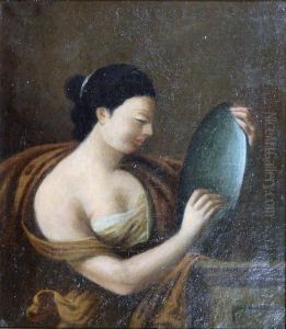 Jeune Femme A La Toilette by Leon Faure