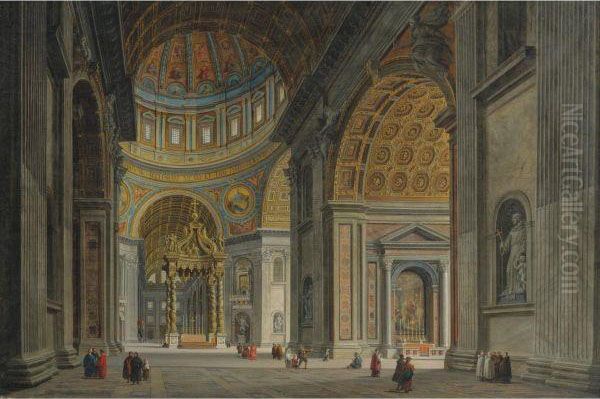 View Of The Interior Of Saint Peter's Basilica, Rome - view 1