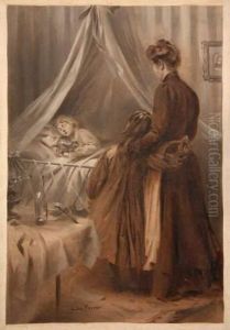 Le Jeune Malade by Leon Jean Joseph Fauret