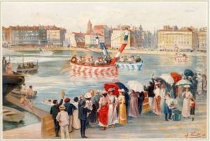Joutes Dans Le Vieux-port Joutes Dans Le Vieux-port