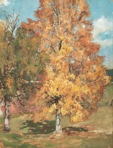 Autumn Birches by Antti Faven
