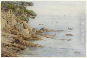 Coastnear Nervi by Ch. Favod