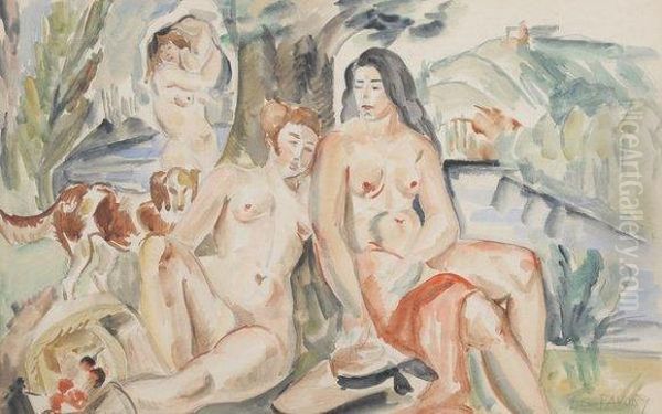 Les Baigneuses - view 1