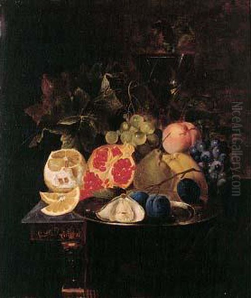 Nature Morte Aux Fruits Sur Un Entablement - view 1