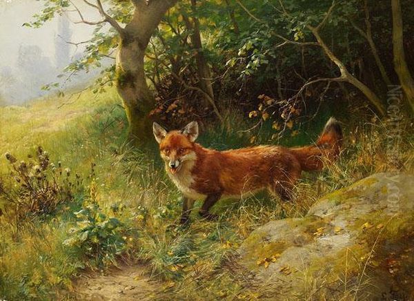 2 Gemalde: Fuchs. Rehbock - view 1