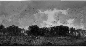 Temps Gris, Paysans Sur Le Chemin by Pierre Ant. Gustave Fayet