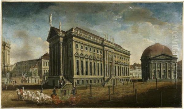 Fechhelm , Carrosse Devant Un Palais - view 1