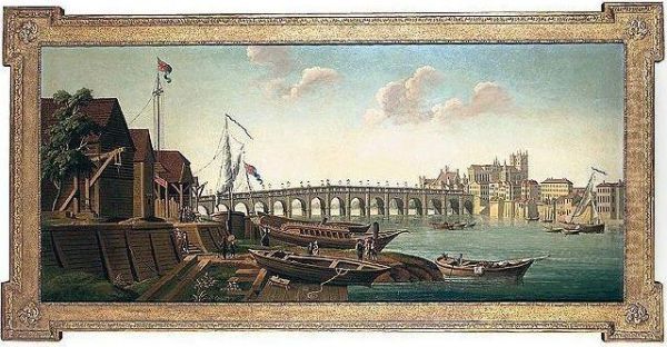 View Of The Thames With Westminster Bridge And Westminster Abbey - view 1
