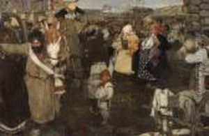 Bearing Away The Bride by Nicolai Ivanovich Fechin