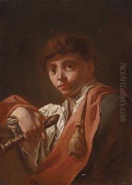 A Boy With A Flute - view 1