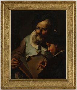 Enfant Dessinant Son Maitre by Domenico Maggiotto