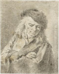 Bildnis Eines Mannes Mit Pelzkappe by Domenico Maggiotto