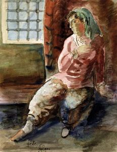 Jeune Femme D'alger by Adolphe Feder
