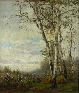 Landschaft Mit Birken by Eugene Fehdmer