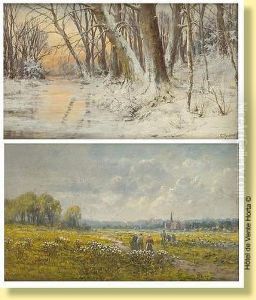 Les Travaux Au Champs by Richard Henri Fehdmer