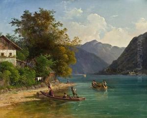 Alpensee Im Salzkammergut by Josef Feid