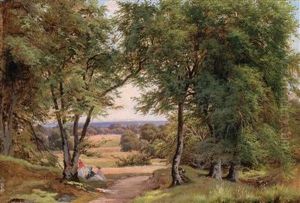 Rast Am Waldrand by Josef Feid