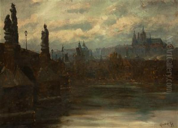 Prague At Dusk - view 1