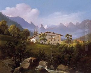 Alpine Landscape by Franz Anton Feilhammer