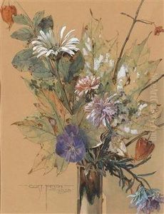 Spatsommerblumen by Gustav Feith
