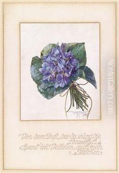 A Bouquet Of Violets - view 1
