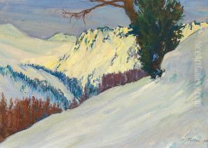 Besuchte Die Malschule Von Hermann Gattinger In Ruschlikon. by Carl Friedrich Felber