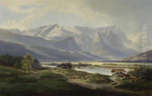 Blick Auf Garmisch Und Das Wettersteingebirge