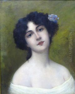 Bildnis Junge Dame by Karl Eugen Felix