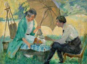 Le Pic-nic Du Peintre by Leon Pierre Felix