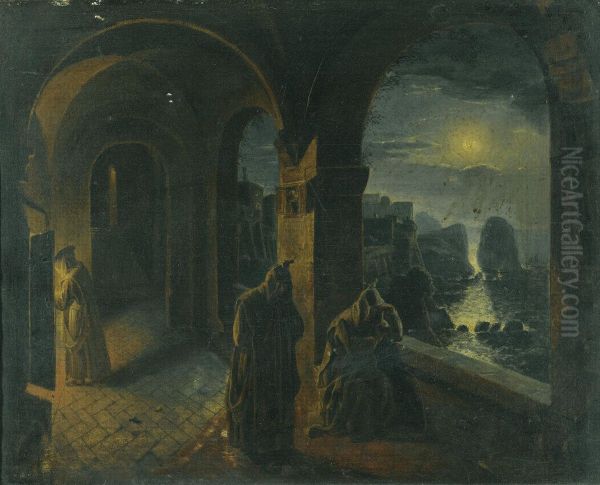 Cloister In The Moonlight - view 1
