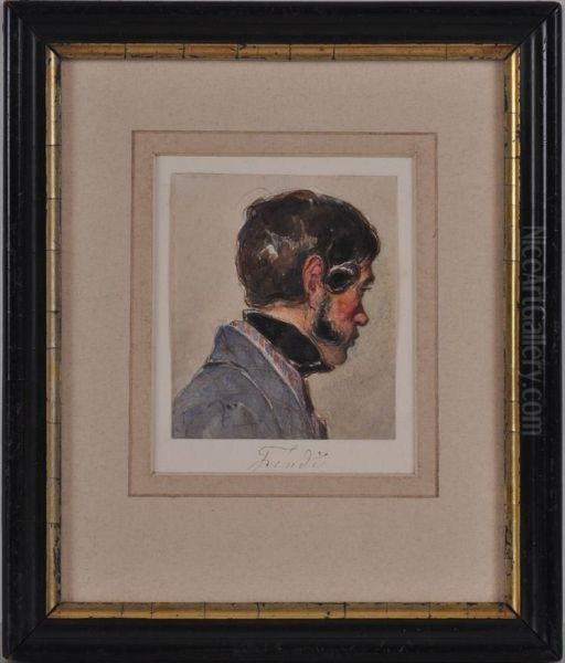 Man's Head In Profile - view 1