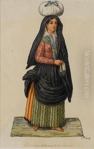A Set Of Traditional Maltese Costumestudies by Vincenzo Feneck